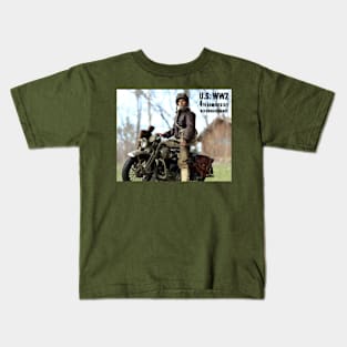 U.S. WW2 Dispatch Rider Kids T-Shirt